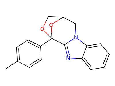 4,5-Dihydro-1-(4-methylphenyl)-1,4-epoxy-1H,3H-(1,4)oxazepino(4,3-a)benzimidazole structure