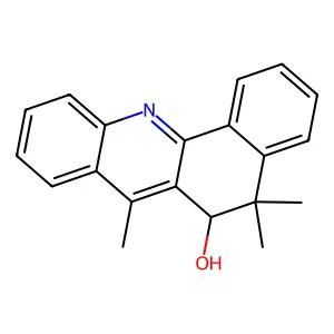 5,5,7-trimethyl-6H-benzo[c]acridin-6-ol structure