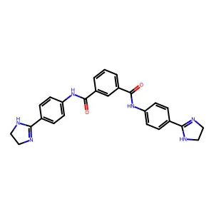 4',4''-Bis(imidazolin-2-yl)isophthalanilide structure