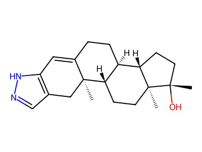 Hydroxystenozole structure