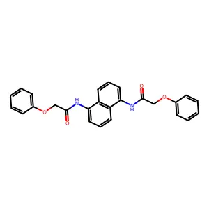 2-phenoxy-N-[5-[(2-phenoxyacetyl)amino]naphthalen-1-yl]acetamide structure