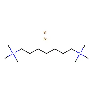七亚甲基双三甲基二溴化铵 structure