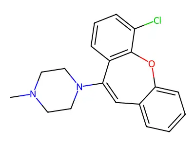 Piperazine, 1-(6-chlorodibenz(b,f)oxepin-10-yl)-4-methyl- structure