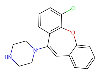 Piperazine, 1-(6-chlorodibenz(b,f)oxepin-10-yl)- structure