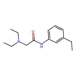 Acetanilide, 2-(diethylamino)-3'-ethyl- structure