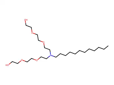 9-Dodecyl-3,6,12,15-tetraoxa-9-azaheptadecane-1,17-diol structure