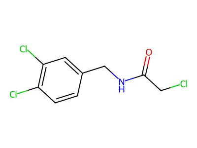 2-chloro-N-(3,4-dichlorobenzyl)acetamide structure