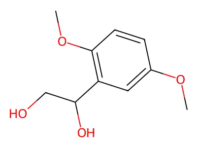 1-(2,5-Dimethoxyphenyl)ethane-1,2-diol structure
