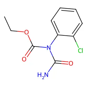 2-Chloro-2-phenylethyl allophanate structure