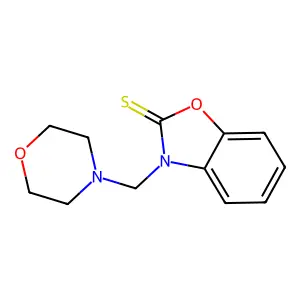 2(3H)-Benzoxazolethione, 3-(4-morpholinylmethyl)- structure