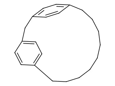 Tricyclo(14.2.2.2(3,6))docosa-1(19),3(22),4,6(21),16(20),17-hexaene structure