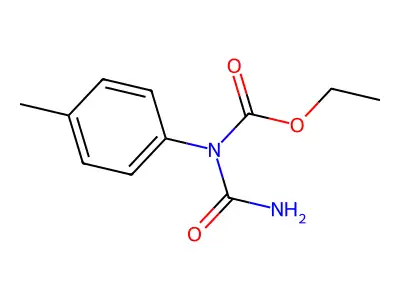 Carbamic acid, (aminocarbonyl)(4-methylphenyl)-, ethyl ester structure