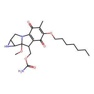 7-Heptyloxy-7-demethoxymitomycin A structure