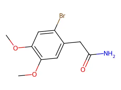 2-(2-Bromo-4,5-dimethoxyphenyl)acetamide structure