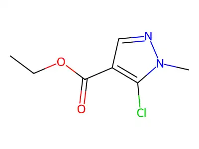 Ethyl 5-Chloro-1-methyl-1H-pyrazole-4-carboxylate structure