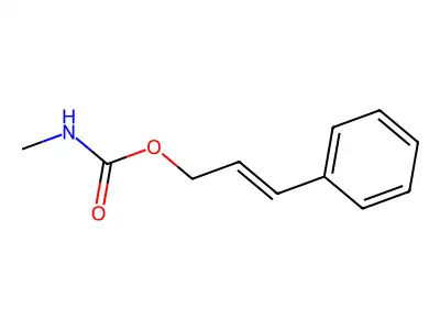 3-苯基丙-2-烯基N-甲基氨基甲酸酯 structure