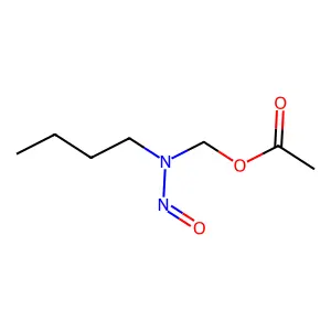Methanol, 1-(butylnitrosoamino)-, 1-acetate structure