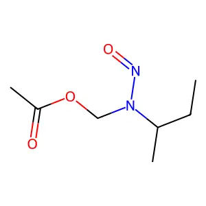 sec-Butyl-acetoxymethyl-nitrosamine structure