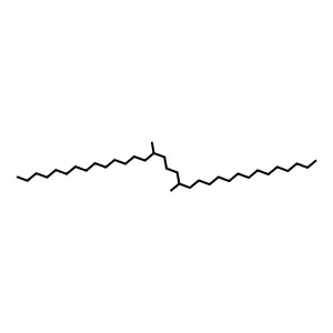 15,19-Dimethyltritriacontane structure