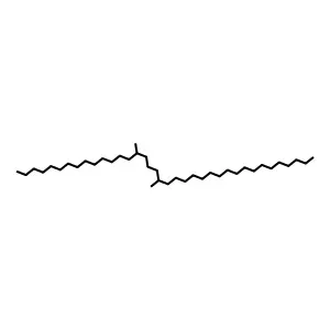 15,19-Dimethylheptatriacontane structure