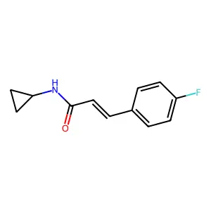 N-Cyclopropyl-3-(4-fluoro-phenyl)-acrylamide structure