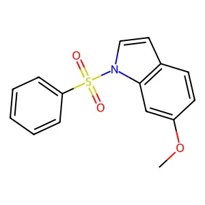 6-methoxy-1-(phenylsulfonyl)-1H-indole structure