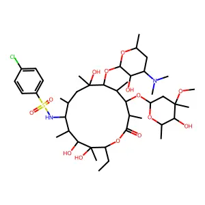 N-(4-氯苯磺酰基)红霉胺 structure