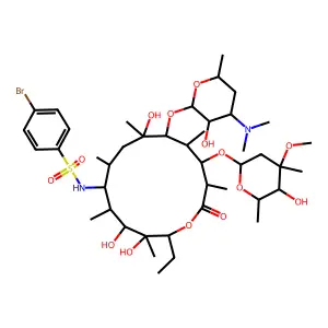 N-(4-溴苯磺酰基)红霉胺 structure