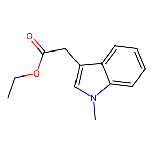 Ethyl 2-(1-methyl-1H-indol-3-yl)acetate structure