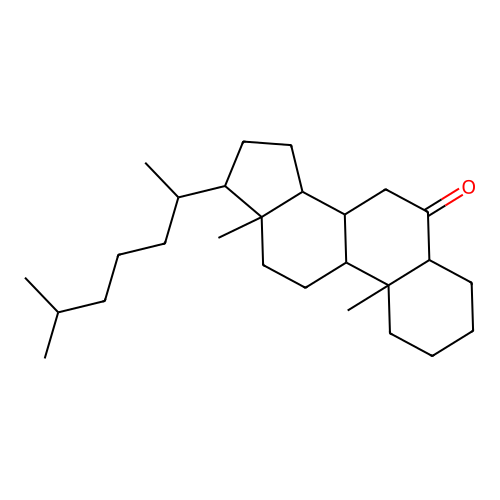 Cholestan-6-one, (5alpha)- structure