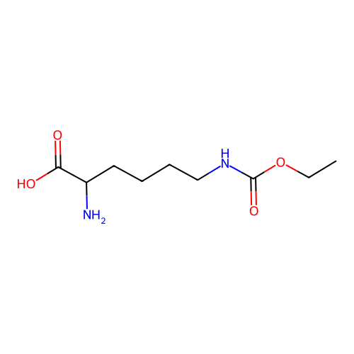 2-Amino-6-(ethoxycarbonylamino)hexanoic acid structure