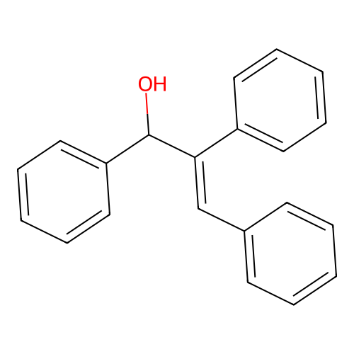 1,2,3-Triphenyl-2-propen-1-ol structure