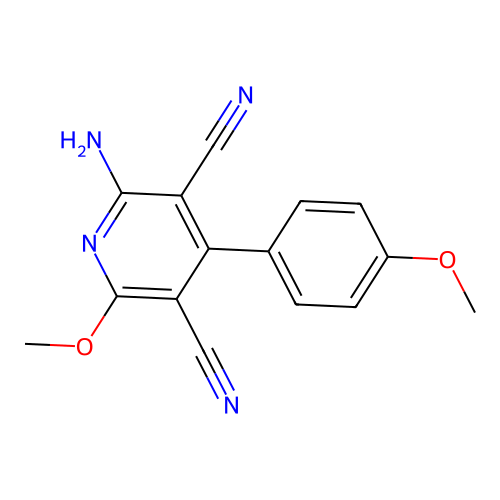 2-Amino-6-methoxy-4-(4-methoxyphenyl)pyridine-3,5-dicarbonitrile structure