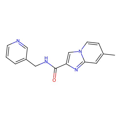 7-methyl-N-(pyridin-3-ylmethyl)imidazo[1,2-a]pyridine-2-carboxamide structure
