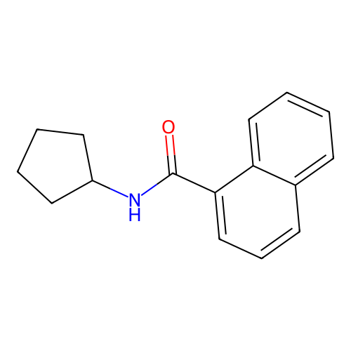 N-cyclopentylnaphthalene-1-carboxamide structure