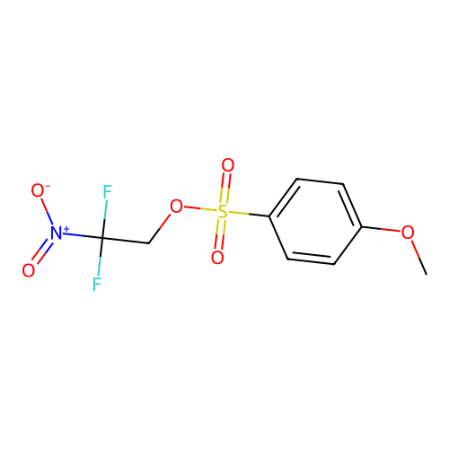 2,2-Difluoro-2-nitroethyl 4-methoxybenzenesulfonate structure