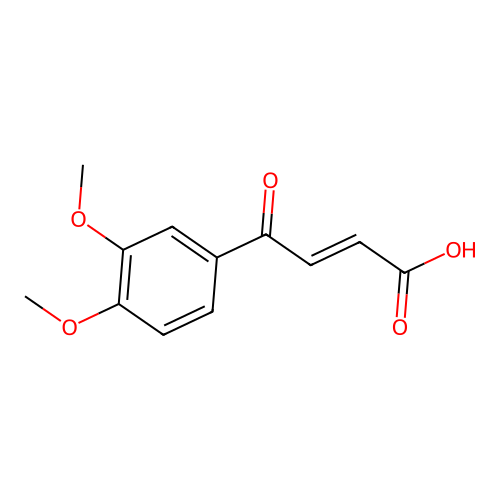 (2E)-4-(3,4-Dimethoxyphenyl)-4-oxo-2-butenoic acid structure