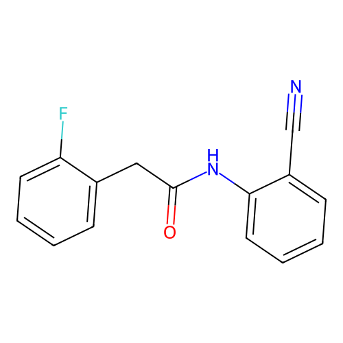 N-(2-cyanophenyl)-2-(2-fluorophenyl)acetamide structure