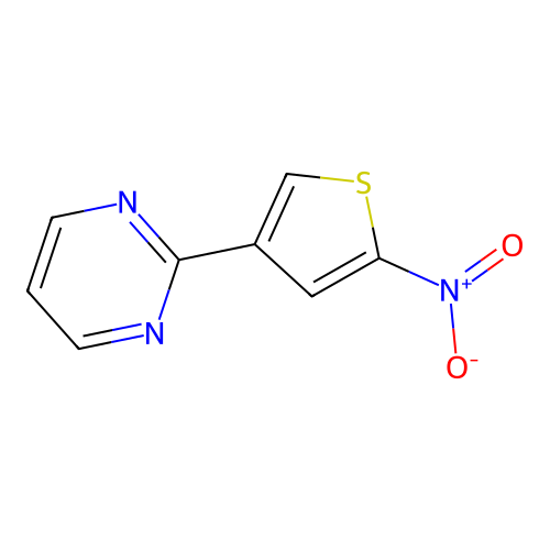 2-(5-Nitrothiophen-3-yl)pyrimidine structure