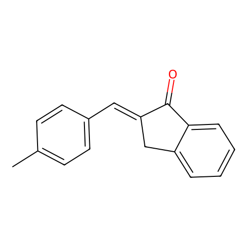 (2E)-2-[(4-Methylphenyl)methylidene]-2,3-dihydro-1H-inden-1-one structure