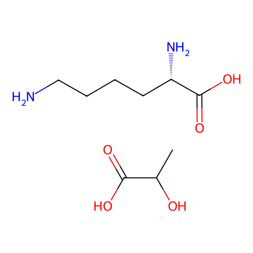 Lysine DL-lactate structure