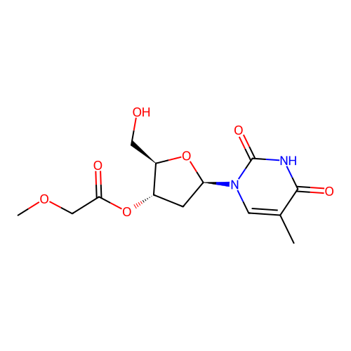 3-O-Methoxyacetylthymidine structure