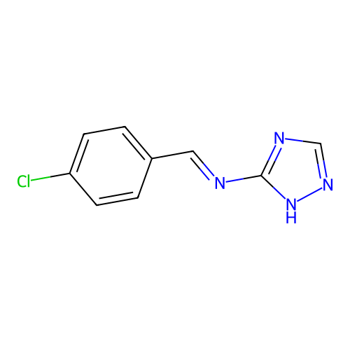 N-[(4-Chlorophenyl)methylene]-N-(4H-1,2,4-triazol-3-YL)amine structure