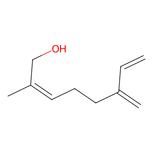 2-Methyl-6-methylene-2,7-octadienol structure