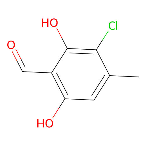 3-Chloro-2,6-dihydroxy-4-methylbenzaldehyde structure