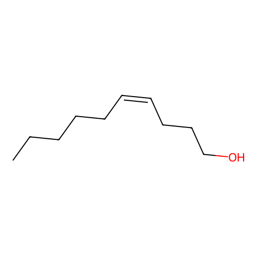 4-Decenol, (4Z)- structure