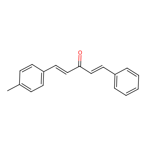 1-(4-Methylphenyl)-5-phenyl-1,4-pentadien-3-one structure