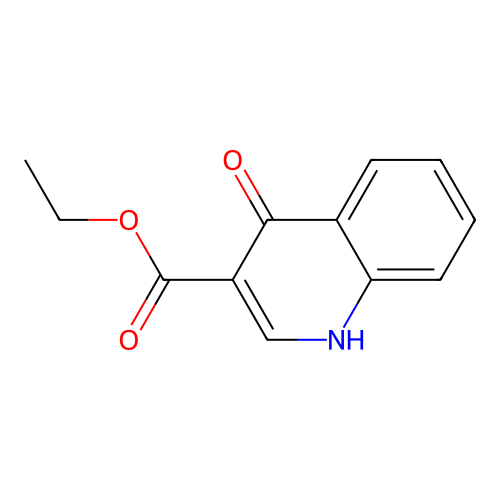 Ethyl 4-oxo-1,4-dihydroquinoline-3-carboxylate structure