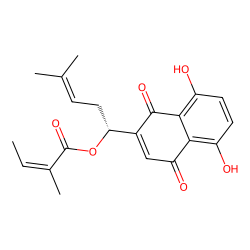 Angeloylshikonin structure