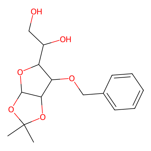 3-O-Benzyl-1,2-O-isopropylidene-a-D-glucofuranose structure